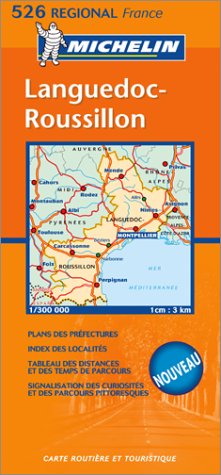 Carte routière : Languedoc-Roussillon