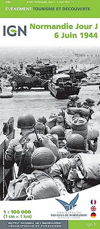 87044 Normandie Jour J, 6 juin 1944 1/100.000