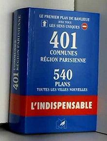 Plans de 401 communes de l'Île de France avec index des rues et sens unique