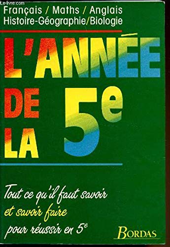 L'année de la 5ème