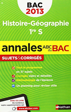 ANNALES BAC 2013 HISTOIRE/GEO