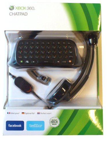 Clavier messenger ChatPad noir pour Xbox 360 (Clavier vendu seul , sans manette) + casque