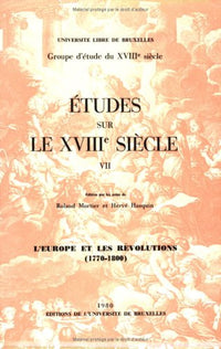 L'Europe et les révolutions 1770-1800