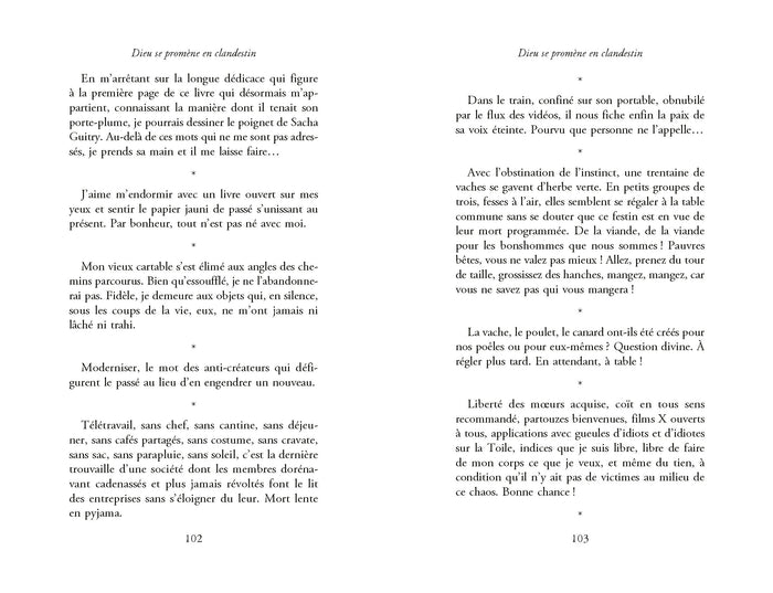 Dieu se promène en clandestin