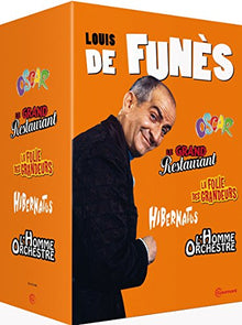 Louis de Funès-5 Films cultes : Le Grand Restaurant + Oscar + Hibernatus + l'homme Orchestre + La Folie des grandeurs