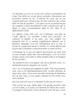 La vie d'un bipolaire