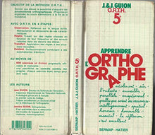 Apprendre l'orthographe, 5e