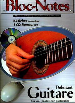 Bloc notes guitare methode guit cd rom