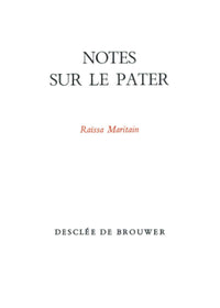 Notes sur le Pater
