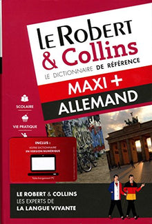 Dictionnaire Le Robert & Collins Maxi Plus allemand et sa version numérique à télécharger PC