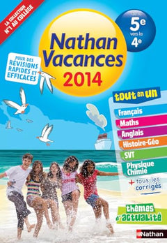 Nathan Vacances Collège - De la 5è vers la 4è