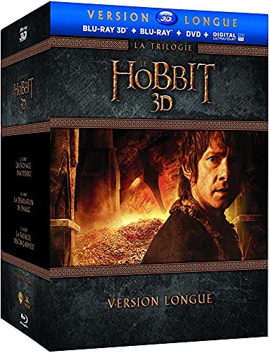 Le Hobbit - Version Longue - La Trilogie - Coffret Blu-Ray 3D + Blu-Ray [Version longue - Blu-ray 3D + Blu-ray + DVD + Copie digitale]