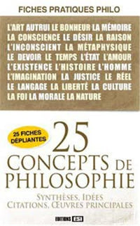 25 concepts de philosophie fiches*