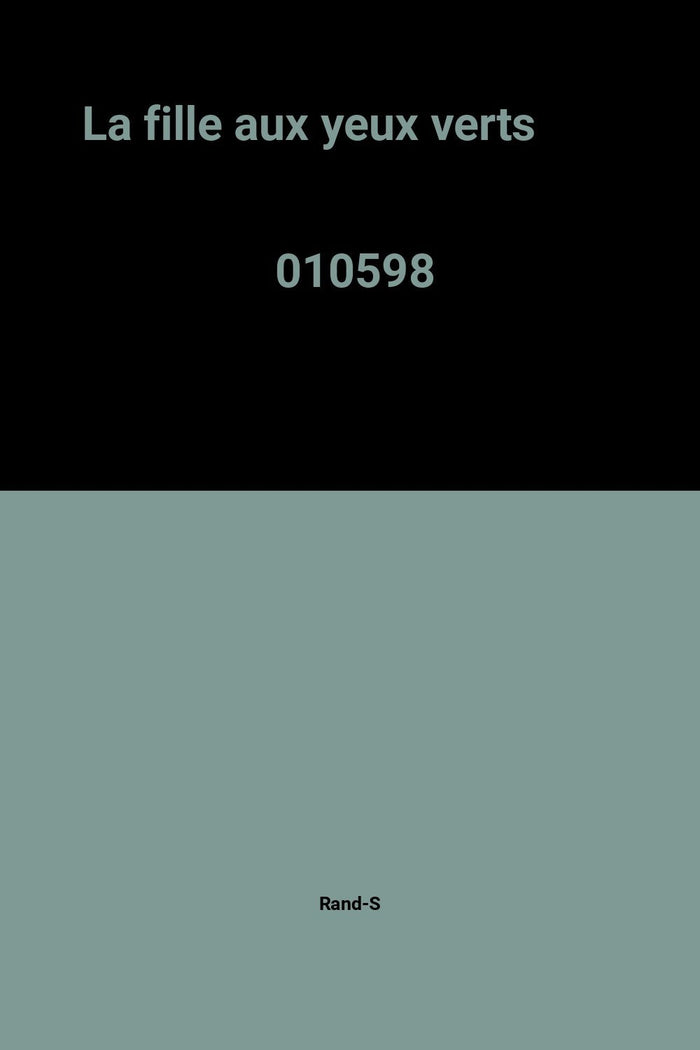 La fille aux yeux verts