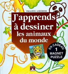 J'apprends à dessiner les animaux du monde: Avec un magnet puzzle