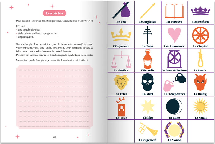 Mon cahier d'éveil spirituel Tarot