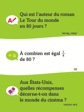 Boîte Quiz - Incollables Famille - Enfants vs Parents