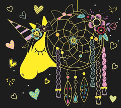 Ma pochette Attrape-rêves Licorne-Cartes à gratter et à colorier