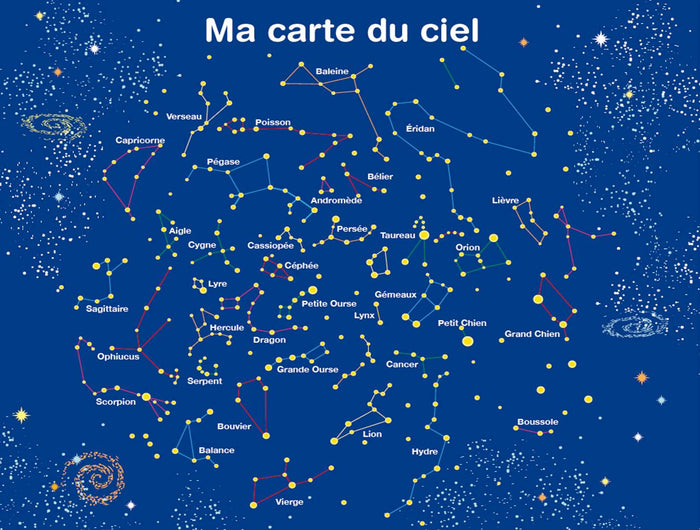 Mes petits ateliers Montessori - Mes cartes du ciel à gratter