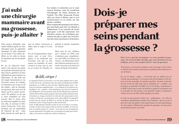 Un allaitement réussi et serein en 101 questions-réponses