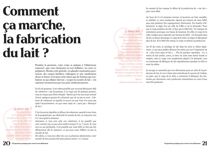 Un allaitement réussi et serein en 101 questions-réponses