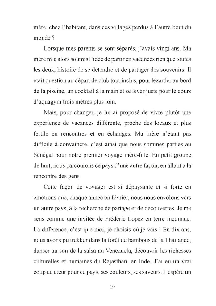 Le bonheur en partant a dit qu'il reviendrait