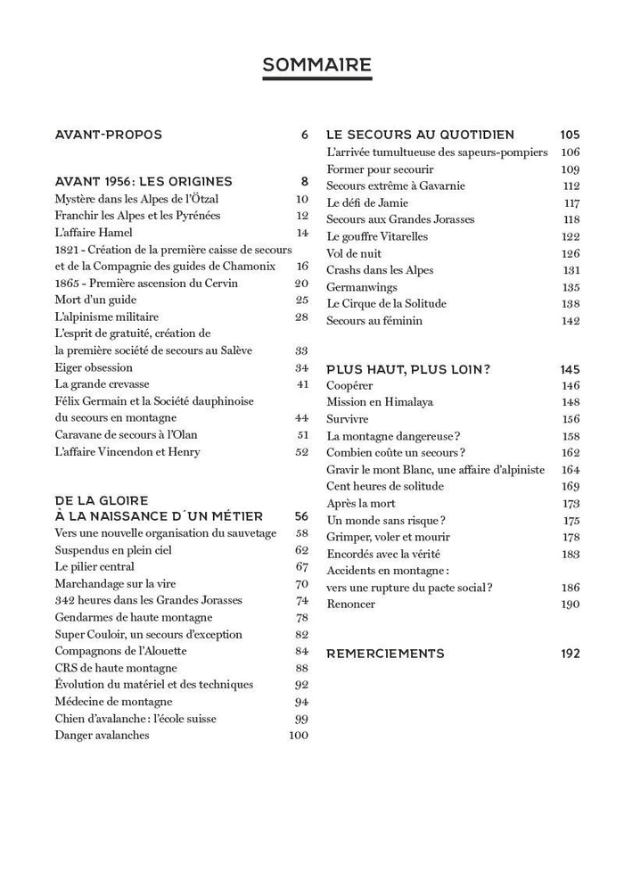 Une histoire du secours en montagne