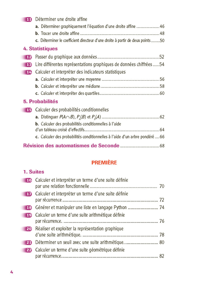Guide Bac Techno - Mathématiques Enseignement commun Première - Réflexe N°99