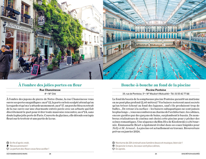 Où s'embrasser à Paris - Bancs publics, jardins secrets, salles obscures, les plus beaux écrins de vos baisers