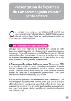 110 entraînements - CAP Accompagnant éducatif petite enfance