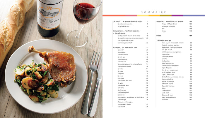 Accords mets et vins avec roue