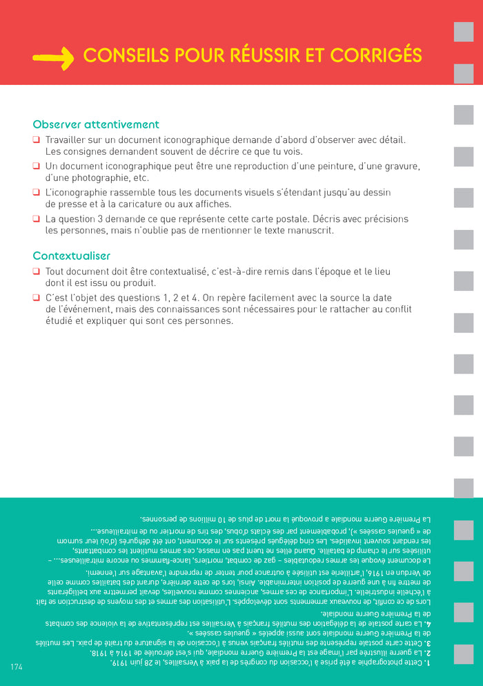 Les fiches du collège 3e