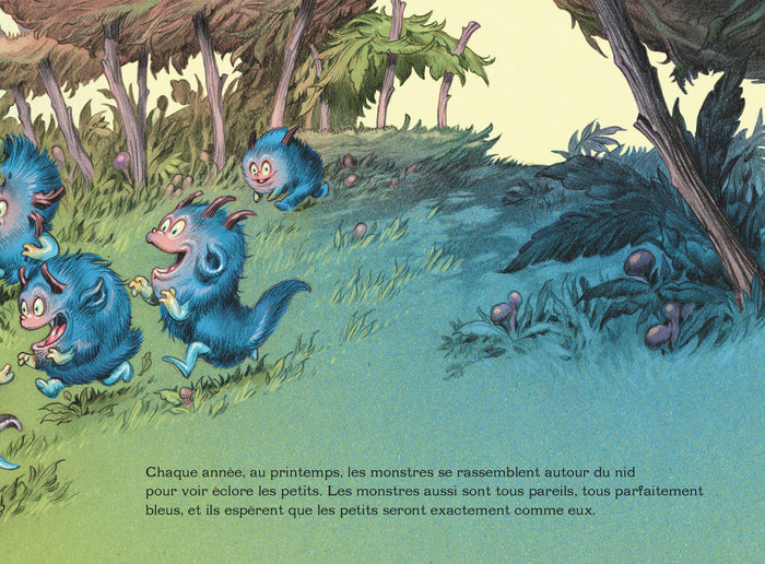 Monstre n'est pas bleu
