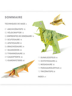 Dinosaures en origami