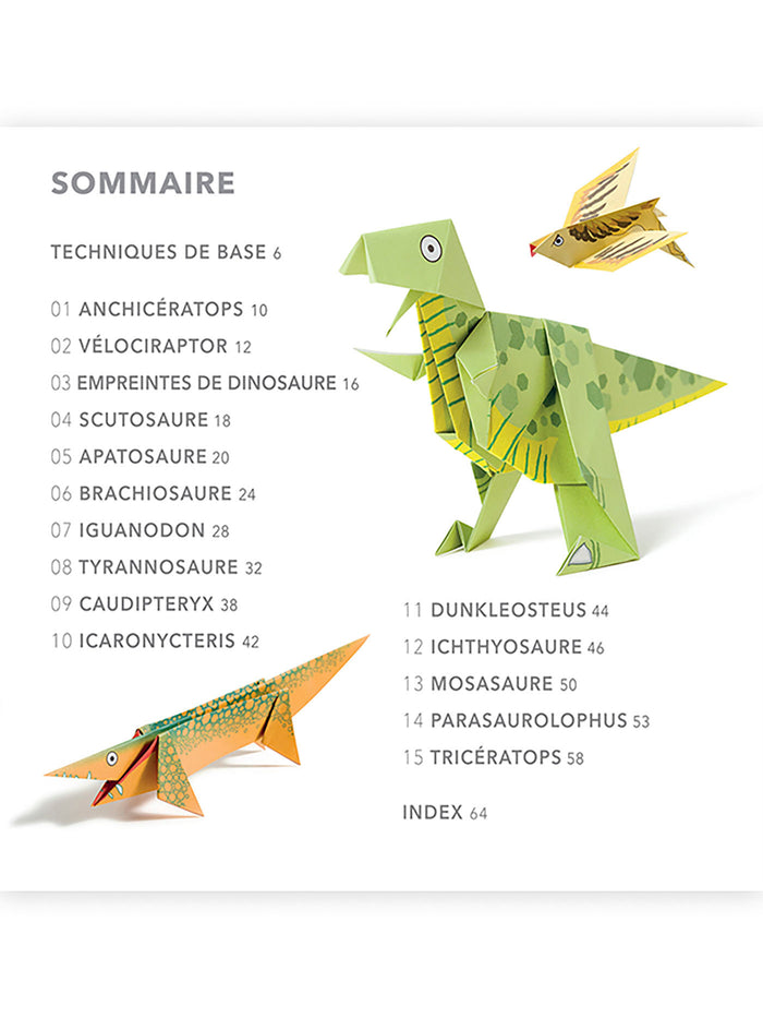 Dinosaures en origami