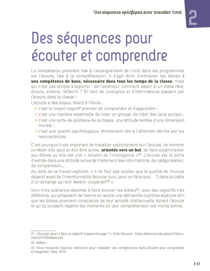 Enseigner l'oral au cycle 2 + Ressources numériques