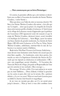 Le chemin Sainte Thérèse Couderc raconté aux futurs pèlerins