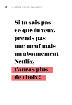 Les balles perdues de David Voinson - Générateur de punchlines face aux relous