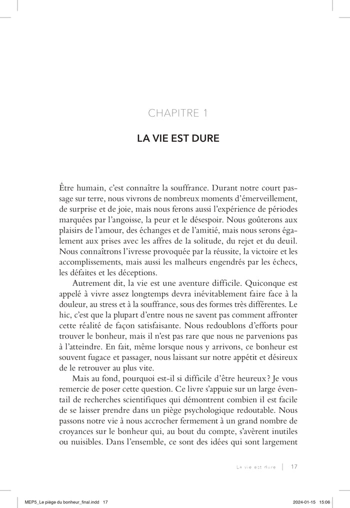 Le piège du bonheur