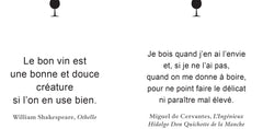 Economisez l'eau, buvez du vin