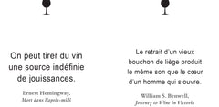 Economisez l'eau, buvez du vin