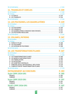 Réussir mon CRPE Maths 1e épreuve d'admissibilité M2 écrit 2027