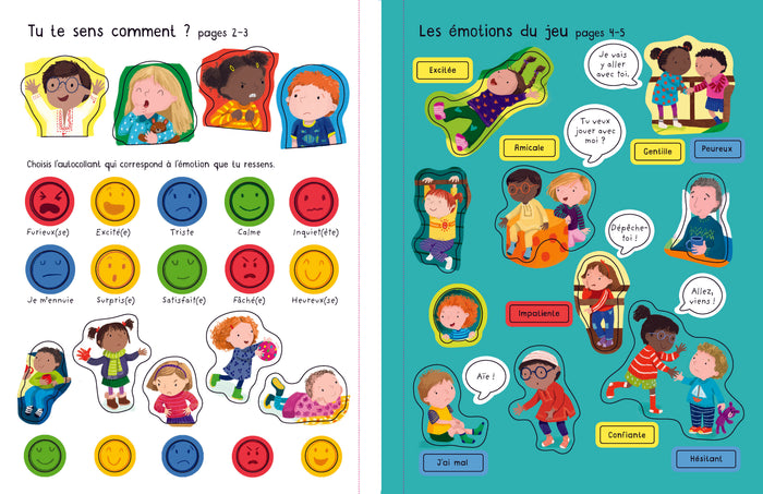 Les émotions - Autocollants Usborne