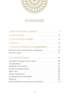 L'oracle des 22 lettres sacrées