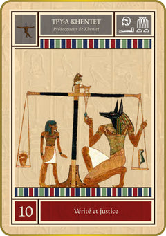 Coffret divination égyptienne