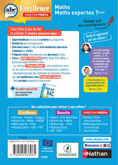 ABC BAC Excellence - Maths prépa scientifique Term