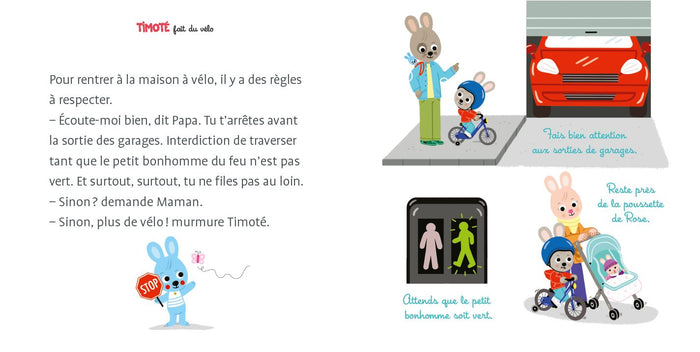 Timoté fait du vélo