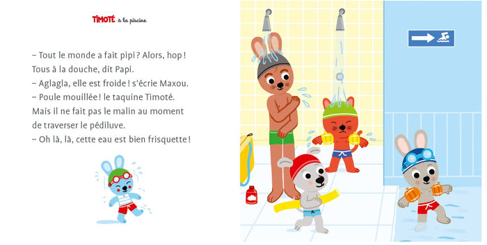 Timoté à la piscine