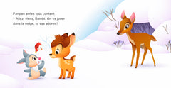 Bambi découvre la neige