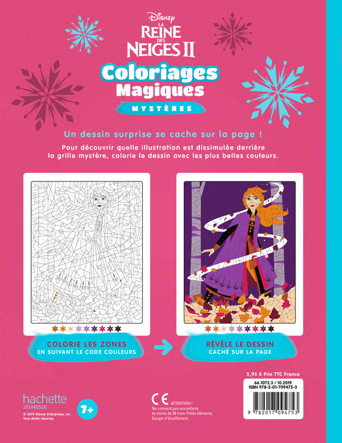 La reine des neiges 2 - Coloriages magiques - Mystères